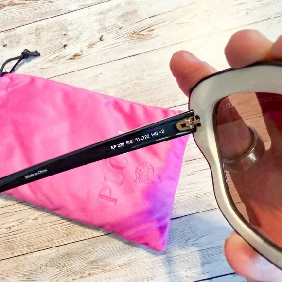 Emilio Pucci 51MM Butterfly Sunglasses Pink Brown Sunglasses